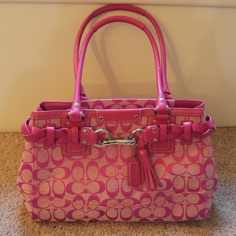 Coach Hampton pink purse